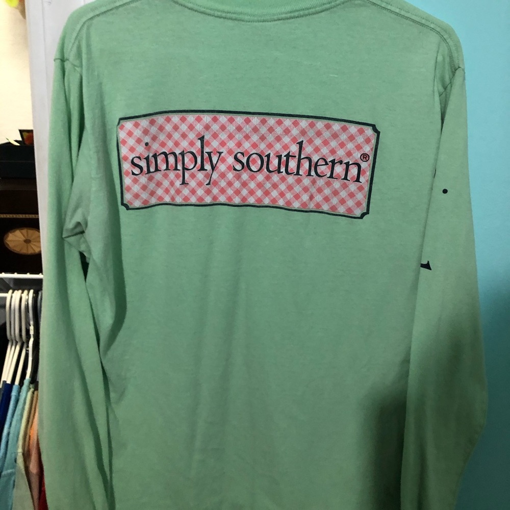 Green Simply Southern Long-sleeve tee
